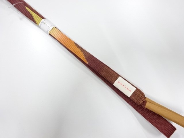 JAPANESE KIMONO / UNUSED KOREI HAND-TIED OBIJIME